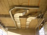 Conception, fabrication et  pose de la gaine de ventilation en plafond haut1